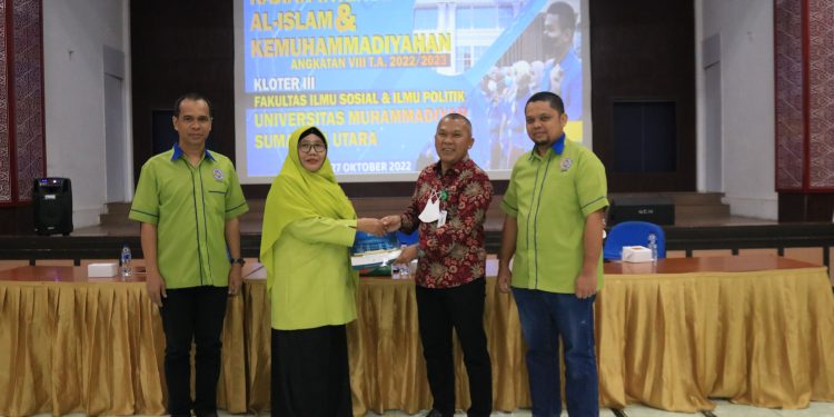 UMSU Gelar Kajian Intensif Al-islam dan Kemuhammadiyahan (KIAM) Angkatan VIII, Kloter III T.A 2022/2023  Fakultas Ilmu Sosial dan Ilmu Politik
